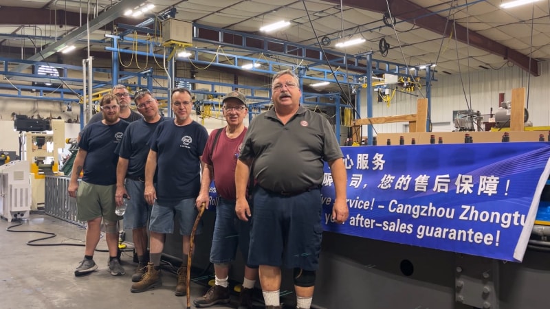 從滄州到美國跨越重洋顯實力：中拓龍骨機美國調試成功，客戶贊其穩定，專業服務與過硬品質贏贊譽